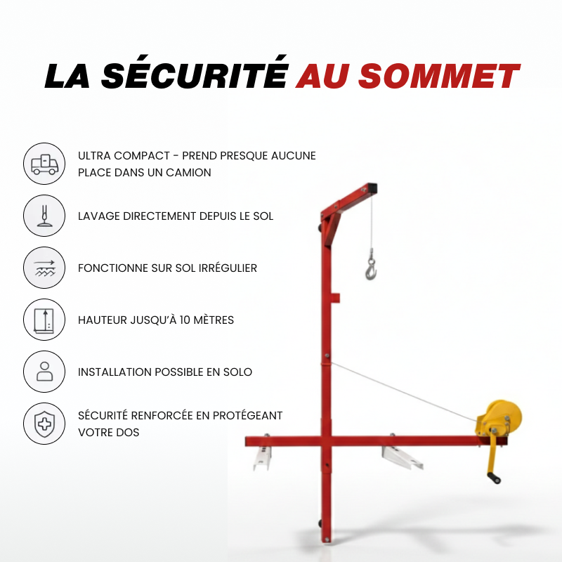 Palan / lève charge climatisation 150kg 20m
